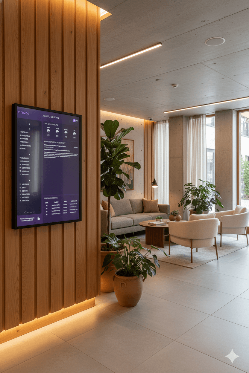 Revoa digitaalinen aulanäyttö