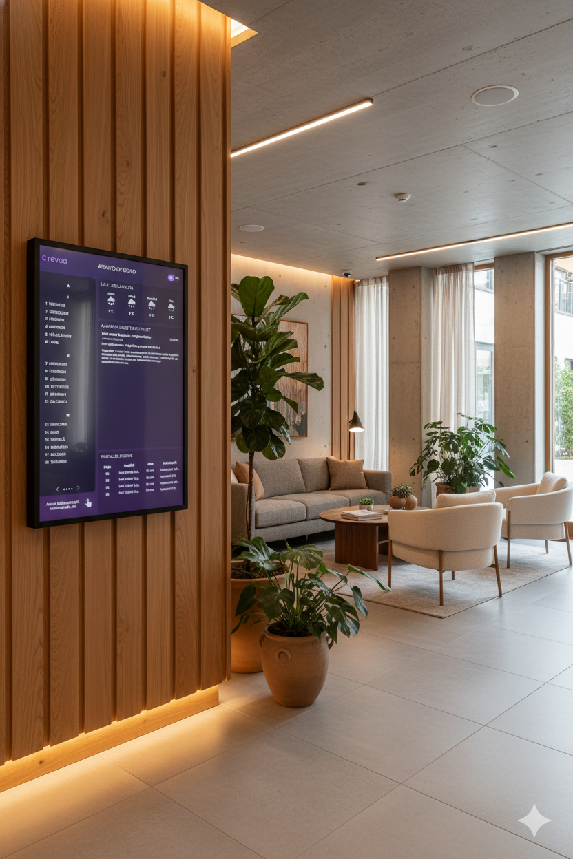 Revoa digitaalinen aulanäyttö